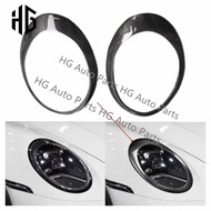 Wholesale Carbon Fiber Headlight Frame Covers For Porsche Carrera 911 997 2004-2012 Front Bumper Lig