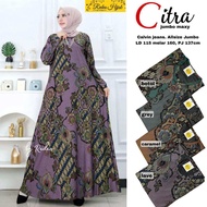 Gamis Jumbo Citra Maxy Bahan Calvin Jeans Alsize LD115 Melar 150