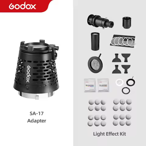 Godox SA-17 Snoot Adapter for Godox SA-P Projector to Bowens Mount S30 S60 VL150 SL-150W SL150II VL3