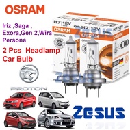 100% Osram Mentol Lampu Orginal Headlamp Yellowish Halogen Bulb  12v - Proton Car Saga Exora Preve P