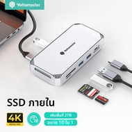 Yottamaster | Dock SSD พกพา 1TB พร้อม USB Hub หลายพอร์ต