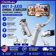ChillBuds M01 3-Axis Smartphone Gimbal Stabilizer Fill Light Anti-shake Handheld Gimbal for Phone Vl