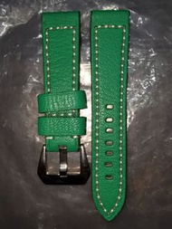 山羊皮綠色錶帶(扣位22mm)