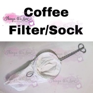[SG] [FREE SHIP] Coffee Sock Tea Filter Socks Coffeeshop Kopitiam Kopi Teh Making Tool