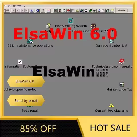 2025 Hot Elsawin 6.0 Latest Version for V-W for A-Udi for Sk-Oda for S-Eat Car Repair Software Motiv
