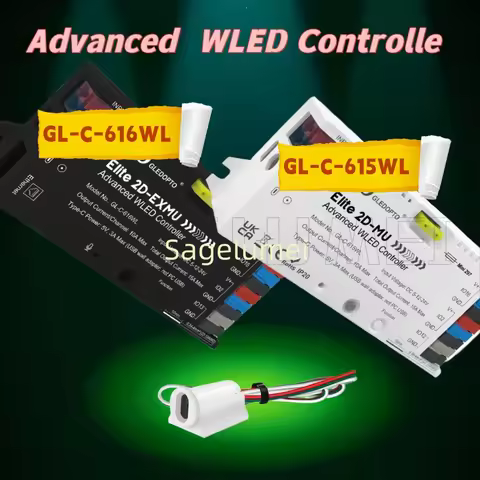 Elite 2D EXMU Advanced ESP32 WLED LED Controlle GL-C-616WL with MIC 20A Fuse DIY Dynamic Light FOR W