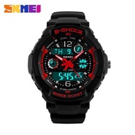 SKMEI Children's Sport Watches Kids Digital Quartz Watches Dual Display Water Resistant EL Light Wri