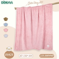 CAO CẤP - Chăn lông cừu thu đông DOKMA ấm áp mềm mại dày dặn cho bé trai - bé gái (KT: 130 x 105cm -