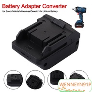 WENNEYN91P Battery Adapter, Plastic Converter Base 18V Lithium Battery Converter,  2 in 1 Electrical