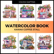 ColourCrafters Watercolour Drawing Book Kawaii Coffee Stall 200gsm 300gsm Watercolour Paper