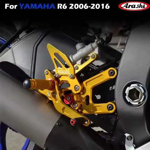 Arashi Motorcycle accessories footrest pedal foot peg Rearset Rear Set foot rest For YAMAHA YZF R6 2