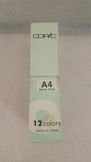 COPIC MARKER 第一代 A4 WARM GRAY 12 COLORS MADE IN JAPAN 90% NEW (見圖全賣不散賣)(OGA01001-01)