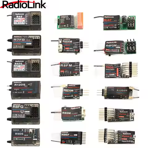 Radiolink R12DSM R12DS R9DS R8SM R8EF R8FM R8F R7FG R6DSM R6DS R6FG R6F R4FG R4F Rc Receiver 2.4G Si