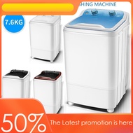 TO Wash Washing Machine 7.6Kglarge Capacity Single Tube Barrel Small Semi-Automatic Mini Washing Hin
