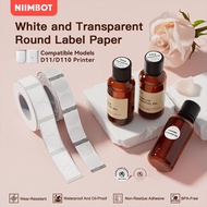 NIIMBOT D11/D110/D101 Round Label Sticker Printer Paper Waterproof Anti-Oil Price Label Sticker