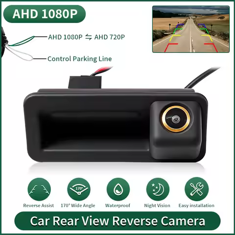 AHD 1080P Car Trunk Handle Reverse Camera For Land Rover Range Freelander 2 Ford Focus 2 MK2 Mondeo 