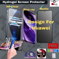 Huawei NOVA 8i/ 8/ 7 SE/ 7/ 7i/ 5T/ 4E/ 4/ 3/ 3I Hydrogel Screen Protector/Pelindung Screen/Screen P