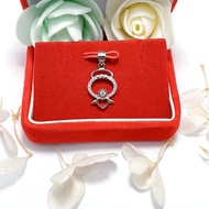 925 SILVER PENDANT WITH WHITE GOLD PLATED GENUINE 925 SILVER PENDANT JEWELRY/