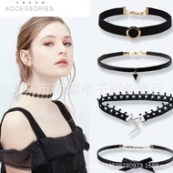 Collar Female choker Clavicle Chain Jewelry Neckband Unique Necklace Neck Chain Lace Necklace Set S2