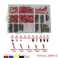Suzuki GSXR1000 GSXR 600 GSXR750 1997-2019 For 200pcs Fairing Bolt Kit body screws Clips