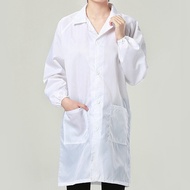 Cleanroom ESD Smock / Buttons Type / Hawaii Collar / Color White “READY STOCK" (ESD SMOCK ONLY)