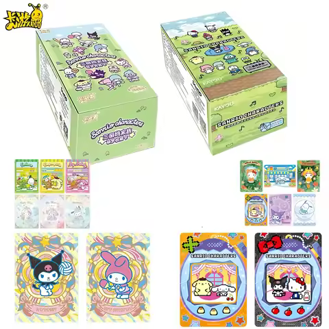 108Pcs/Set Original Sanrio Anime Characters Cute Collection Hobby Card Kuromi Melody Kitty Cinnamoro