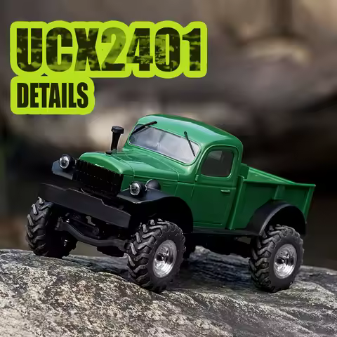 UDIRC 1/24 Mini Rc Car UCX2401 4WD Electric Climbing Off Road 4x4 Short Truck 2.4G Remote Control Ca