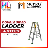 MCPRO Aluminium Double Sided Ladder 4 / 5 / 6 / 7 / 8 / 9 / 10 / 11 / 12 Steps Tangga Lipat