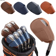 CHERRY3WK Golf Iron Head Cover Outdoors Leather Accessories Golf Rod Sleeve