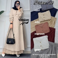 Brian set Vinstore modern women's skirt set pleated skirt haruka tunic full motif ld 106 super cool 