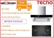 TECNO HOOD AND HOB FOR BUNDLE PACKAGE ( KD 3088 &amp; T 928TRSV ) / FREE EXPRESS DELIVERY