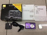 保固一年] [高雄明豐] 公司貨95新NIKON S3100數位相機 便宜賣 s3300 s3400 s2600