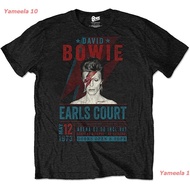 Cotton T-Shirt David Bowie David Bowie Men Earls Court '73 Eco-Friendly T-Shirt Retro T-Shirt Black 