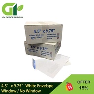 [GY Office] Lion File 4.5 x 9.75 White Envelope Ctn