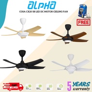 ALPHA Cosa - CX20 LED 5B 56" 46" 40 Inch Ceiling Fan with 5 Blades (12 Speed Remote)