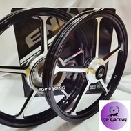 ENKEI FG505 YAMAHA LC 135 SPORT RIM HITAM WITH BEARING 505 LC135 READY STOCK l
