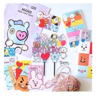 Bt21 Birthday Cake Topper/ BT21 Cake Decoration/ BTS Merch/ Kpop/ Birthday Cake Decoration