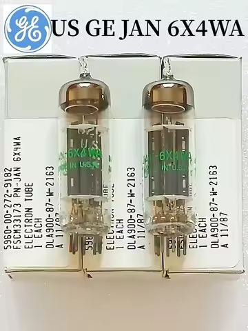 US GE JAN 6X4WA 6X4 Vacuum Electron Tube Upgrade 6202 EZ90 CV493 6Z4 6X4 6X4W 6Z5P EZ80 CV4005 CV400