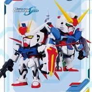 BANDAI 丨 QMSV MINI STRIKE & DESTINY GUNDAM Series Mystery Box GUNDAM Cool Doll Mecha Hand-Made Doll 