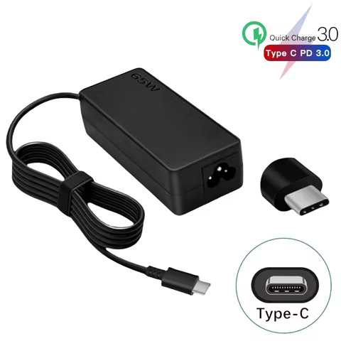 20pc 20V 3.25A 65W Universal USB Type C Laptop Mobile Phone PD Power Adapter Type-C Fast Charger for