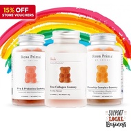 (Brand Authorised) Unichi Rose Collagen Gummy Bear 60 Gummies Unichi Hair Boost Gummy