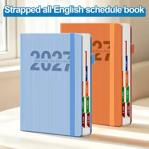 2027 365 Days Daily Planner Agenda Notebook Time Management Schedule Journal 320 Pages Weekend On On