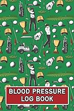 Blood Pressure Log Book: Mens Golf Theme Weekly BP Journal, Daily 2 Year (104 weeks) Personal Tracke