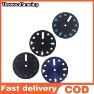 hewoodfameing 28.5mm SKX007 Dial Fit /4R36 Movement Luminous Matte/Sunray Dial Watch Modification Ac