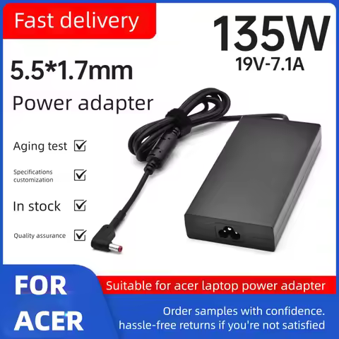 19V 7.1A 5.5*1.7MM 135W Laptop AC Adapter Charger For ACER Aspire V17 Nitro 5 np515-52 pa-1131-16 AD