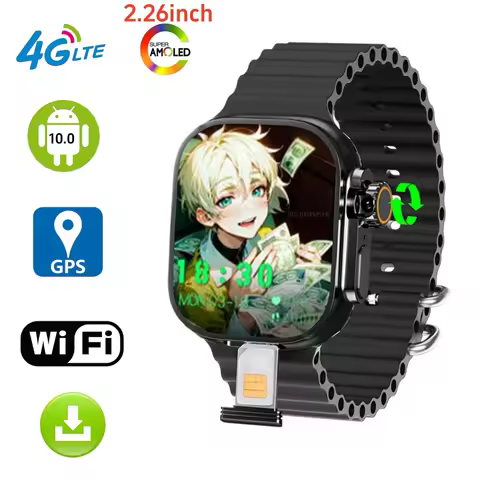 Original S10 Ultra Max Smartwatch 5G Android Smart Watch With 2.26'' Amoled Screen 800W Rotary Camer