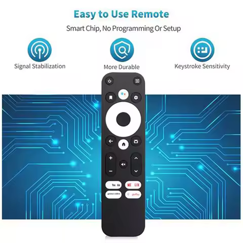 For MECOOL/ONN KM2 Plus Android TV Box Replace Voice Remote Control for MECOOL KM2,KM2 Plus,KM7 Plus