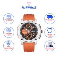 Đồng Hồ Nam Thể Thao Chính Hãng Mark Fairwhale FW002 Size 44mm Dây Đeo Silicone Chống Nước 30m Thời 