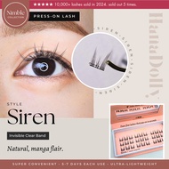 SIREN • Press-On Lashes • Pre-Bonded Lightweight Lash Clusters, Stick On Lashes | HanaDolly NIMBLE