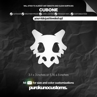 CUBONE Cutout Sticker Decal for Motorcycle, Car, and Bike | PUROKUNO CUSTOMS